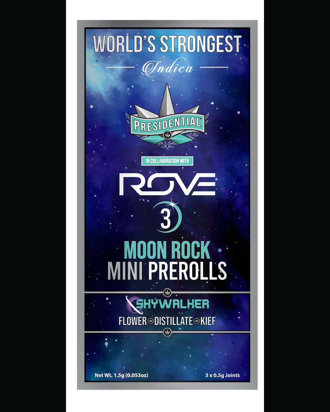 Presidential Skywalker mini pre-roll vertical menu label artwork
